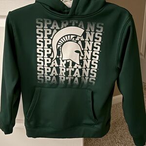 Kids Dark Green Michigan State Spartans Graphic Hoodie Sweatshirt